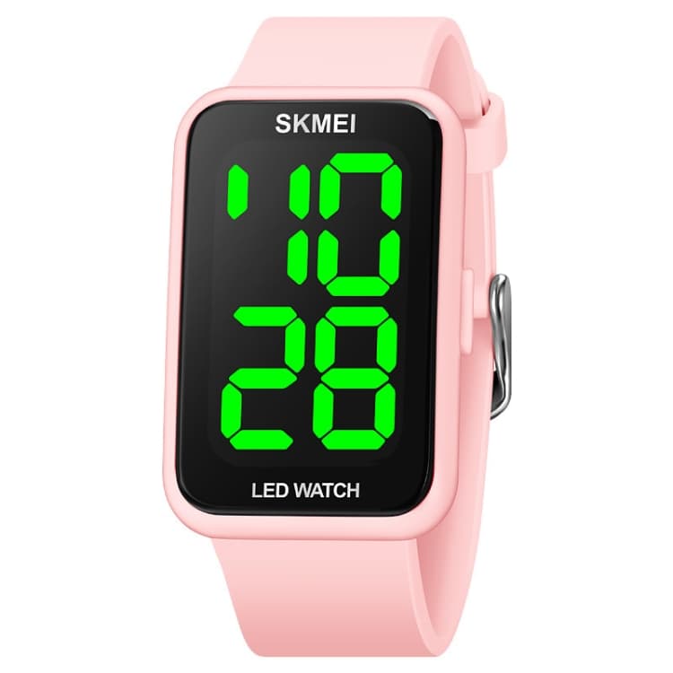 SKMEI 1873 Cinturino in PU Orologio Elettronico LED Impermeabile (Rosa) - Immagine 1
