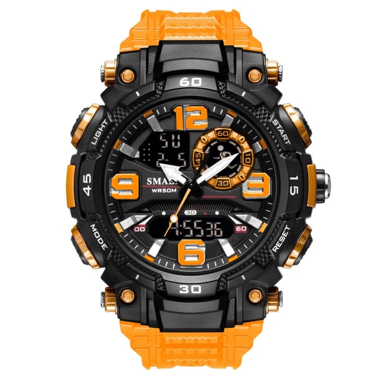 SMAEL 1921 Outdoor Sports Waterproof Men Luminous Time Watch Electronic Watch(Orange) - Immagine 1