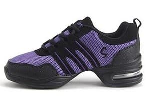 Scarpe da ballo moderne con suola morbida in mesh traspirante, scarpe rialzate per donna, taglia 38 (nero viola) - Immagine 1