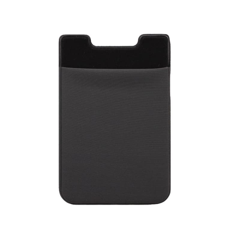 Stretch Lycra Mobile Phone Back Sticker Card Holder Phone Back Wallet Bus Bank Card Holder(Dark Gray) - Immagine 1