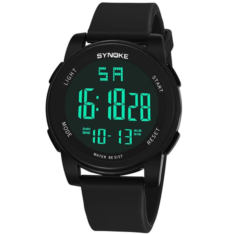 SYNOKE 9002 Men Outdoor Waterproof Sports Watch Multifunctional Luminous Digital Watch(Black) - Immagine 1