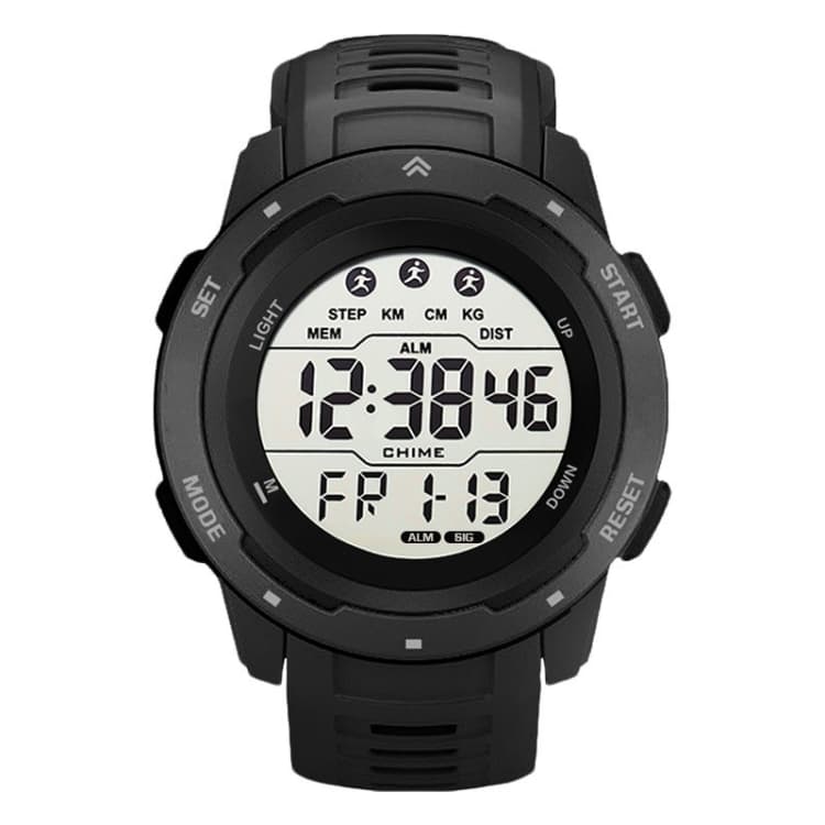 SYNOKE 9811 Luminous Large Screen Outdoor Running Student Watch(Black) - Immagine 1