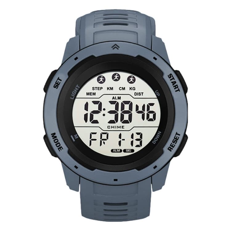 SYNOKE 9811 Luminous Large Screen Outdoor Running Student Watch(Grey) - Immagine 1