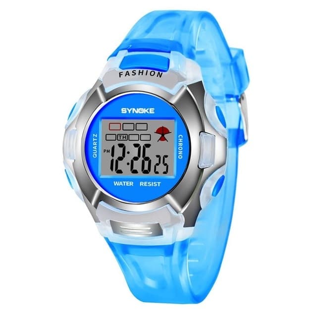SYNOKE 99329 Waterproof Luminous Sports Electronic Watch for Children(Blue) - Immagine 1
