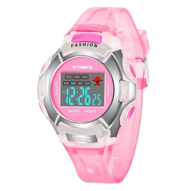 SYNOKE 99329 Waterproof Luminous Sports Electronic Watch for Children(Pink) - Immagine 1