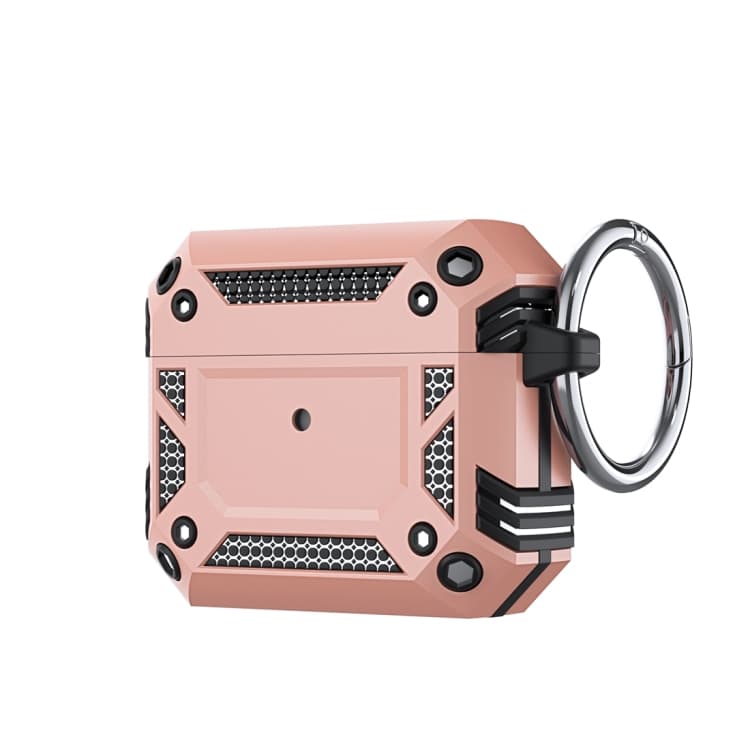 Custodia per auricolari TPU + PC anti-caduta con gancio per AirPods 3 (Rosa) - Immagine 1