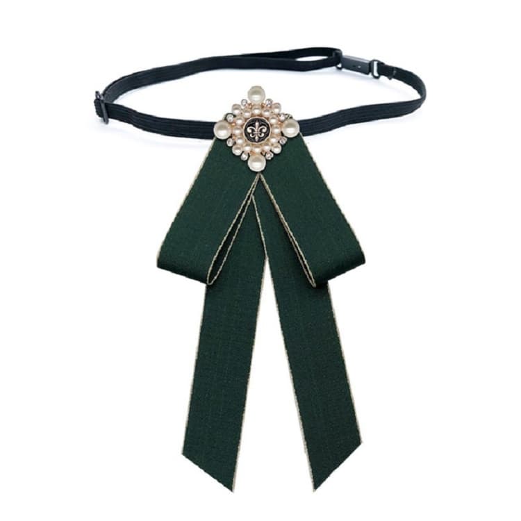 Accessorio per abbigliamento con fiocco a perla unisex, stile: cinture a fiocco (verde militare)