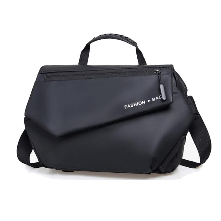 WEIXIER Large Capacity Messenger Bag for Men, Water Resistant Crossbody Shoulder Bag Multi-Pocket Briefcase with Luggage Strap(Black) - Immagine 1