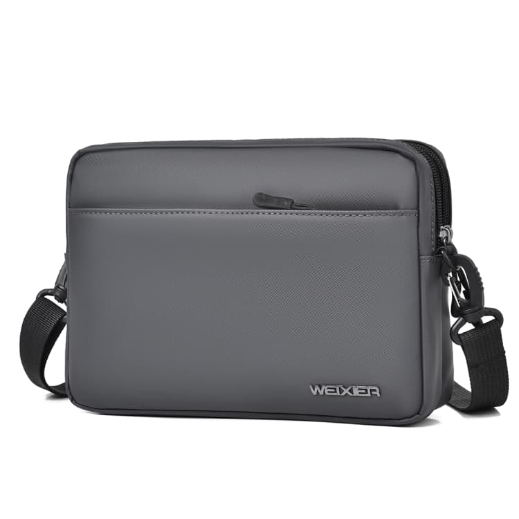WEIXIER W128 Men Messenger Bag Outdoor Multifunctional Waterproof Wear-Resistant Shoulder Bag(Grey) - Immagine 1