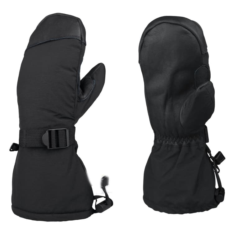 Guanti da sci invernali per uomo e donna, guanti da pala per sport all'aperto, stile: Abalone Black (L)