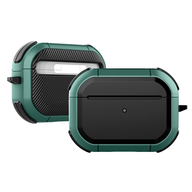 Custodia protettiva in TPU Mecha Thunder antiurto per auricolari wireless AirPods Pro (Verde) - Immagine 1