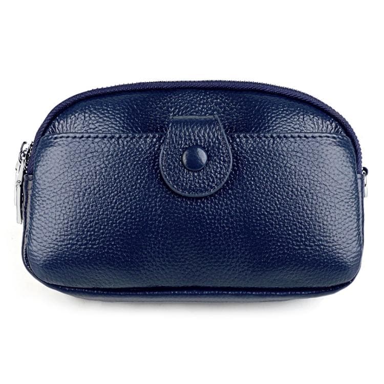 Women Large Capacity Genuine Leather Crossbody Bag(Dark Blue) - Immagine 1