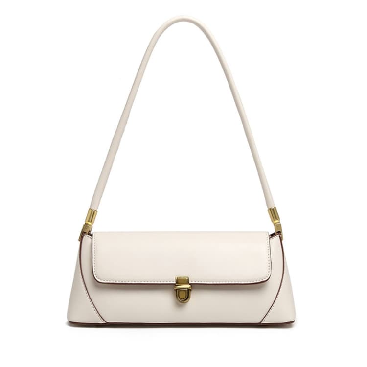 Women Vintage Baguette Armpit Bag Shoulder Handbag(White) - Immagine 1