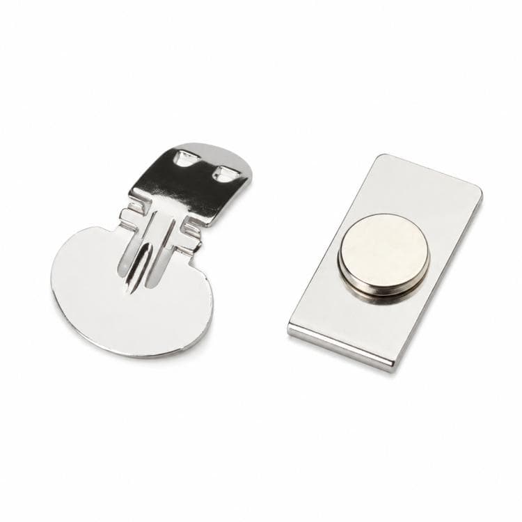 Clip per cravatta magnetica invisibile con camicia automatica antirughe (Argento)