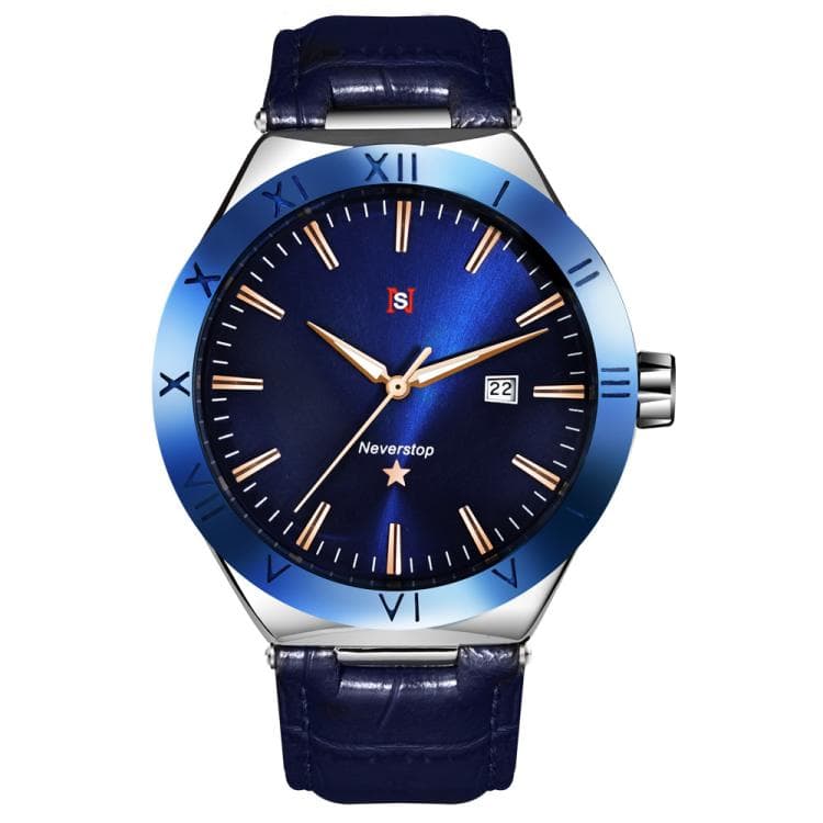 YAZOLE N953 Simple Business Men Watch Luminous Calendar Student Watch(Blue) - Immagine 1