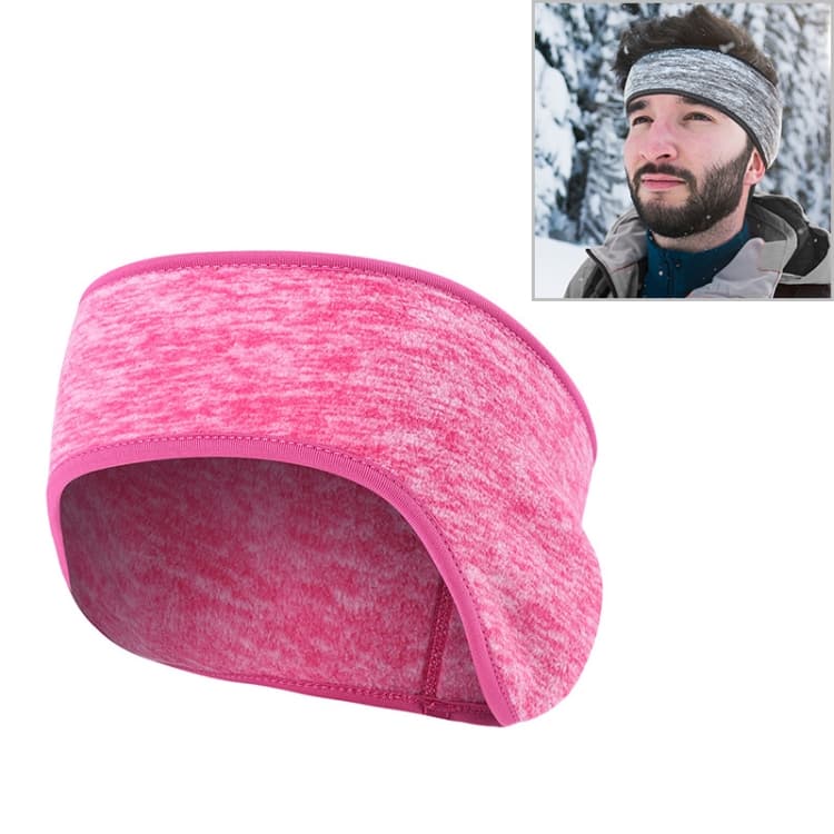 YIPINU JE-B Winter Riding Turban Sports Warm Ear Protection Headband(Rose Red) - Immagine 1