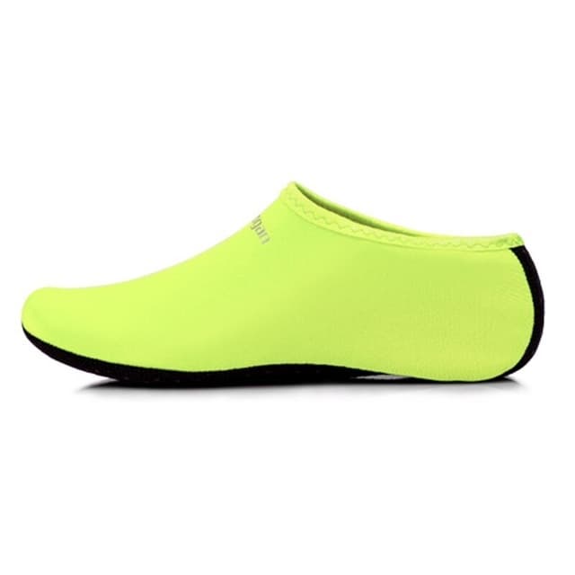 Yoogan Pair Unisex Outdoor Non-Slip Beach Socks for Swimming Diving Snorkeling, Shoe Size:XXL(42-44)(Fluorescent Green)