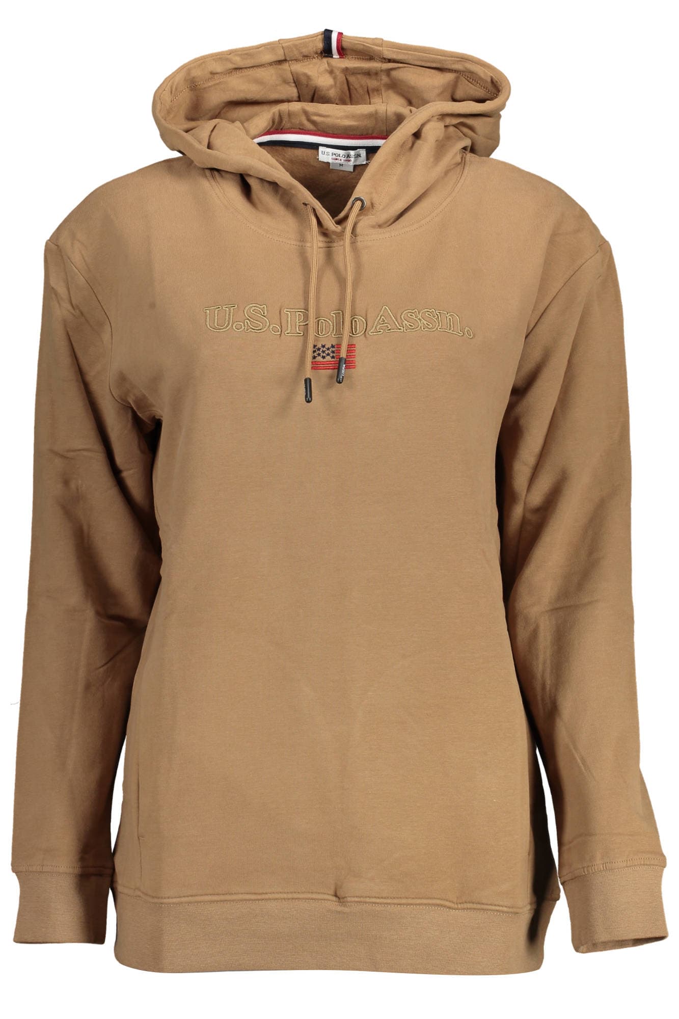 U.S. POLO ASSN. FELPA SENZA ZIP DONNA MARRONE - Immagine 1