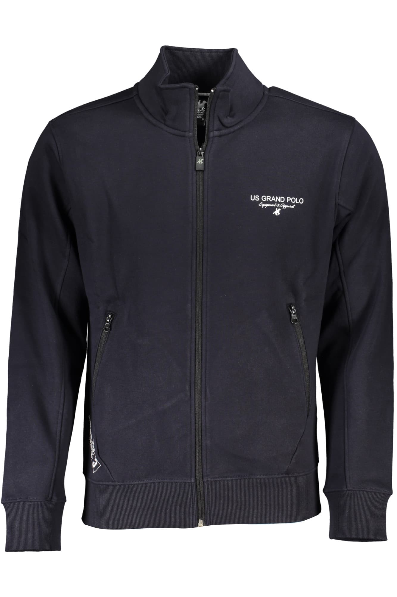U.S. GRAND FELPA CON ZIP UOMO BLU - Immagine principale
