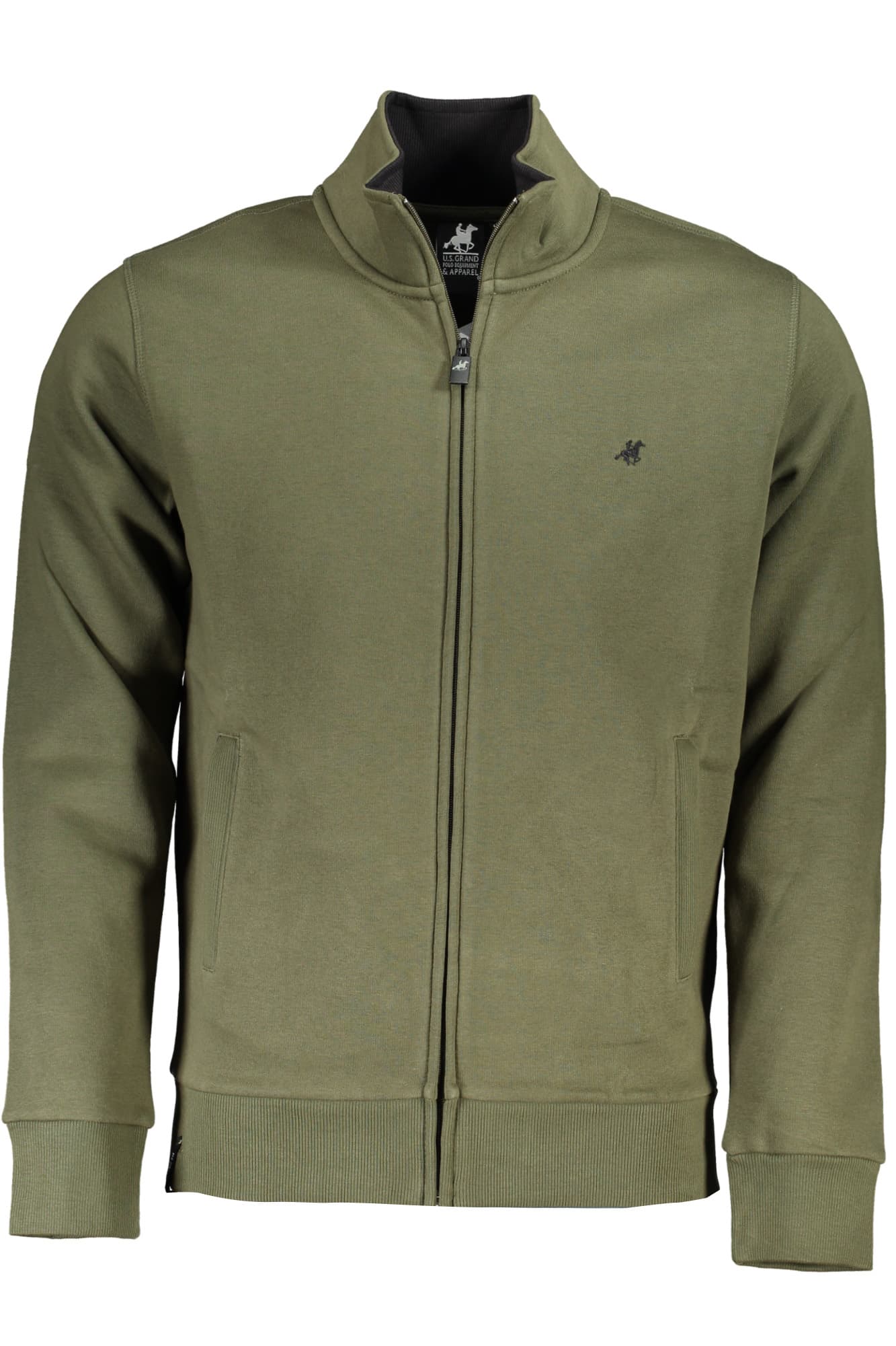 U.S. GRAND FELPA CON ZIP UOMO VERDE - Immagine principale