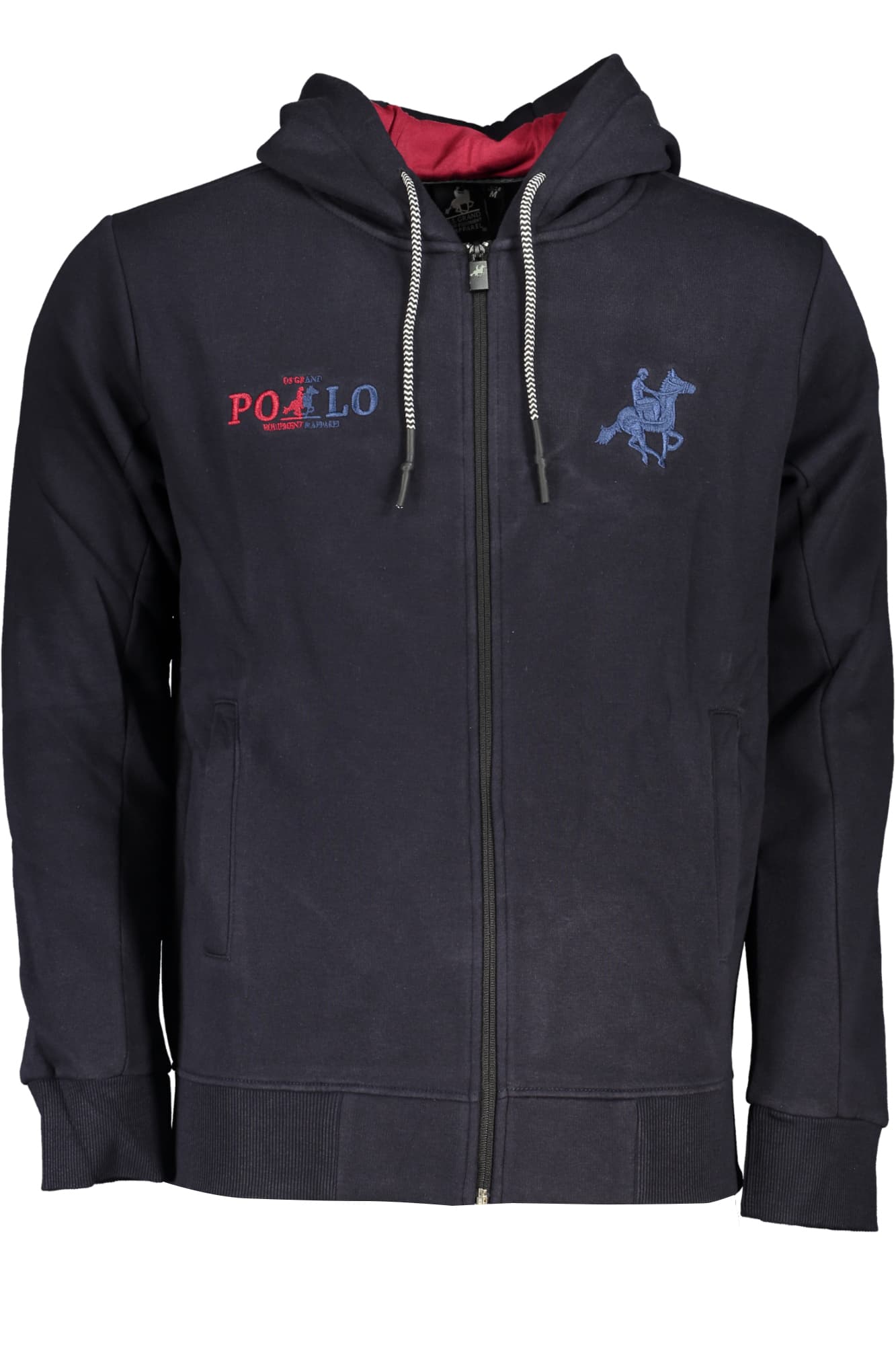 U.S. GRAND FELPA CON ZIP UOMO BLU - Immagine principale