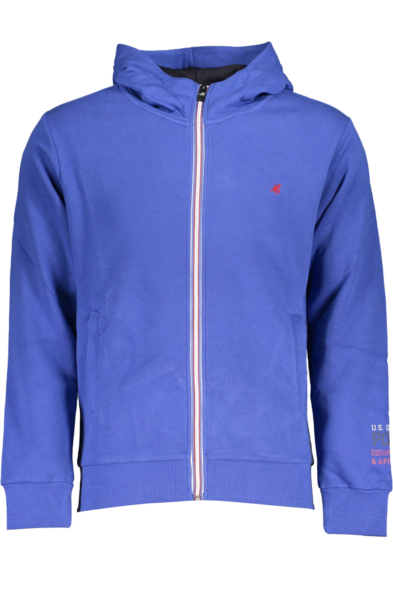 U.S. GRAND FELPA CON ZIP UOMO BLU - Immagine principale