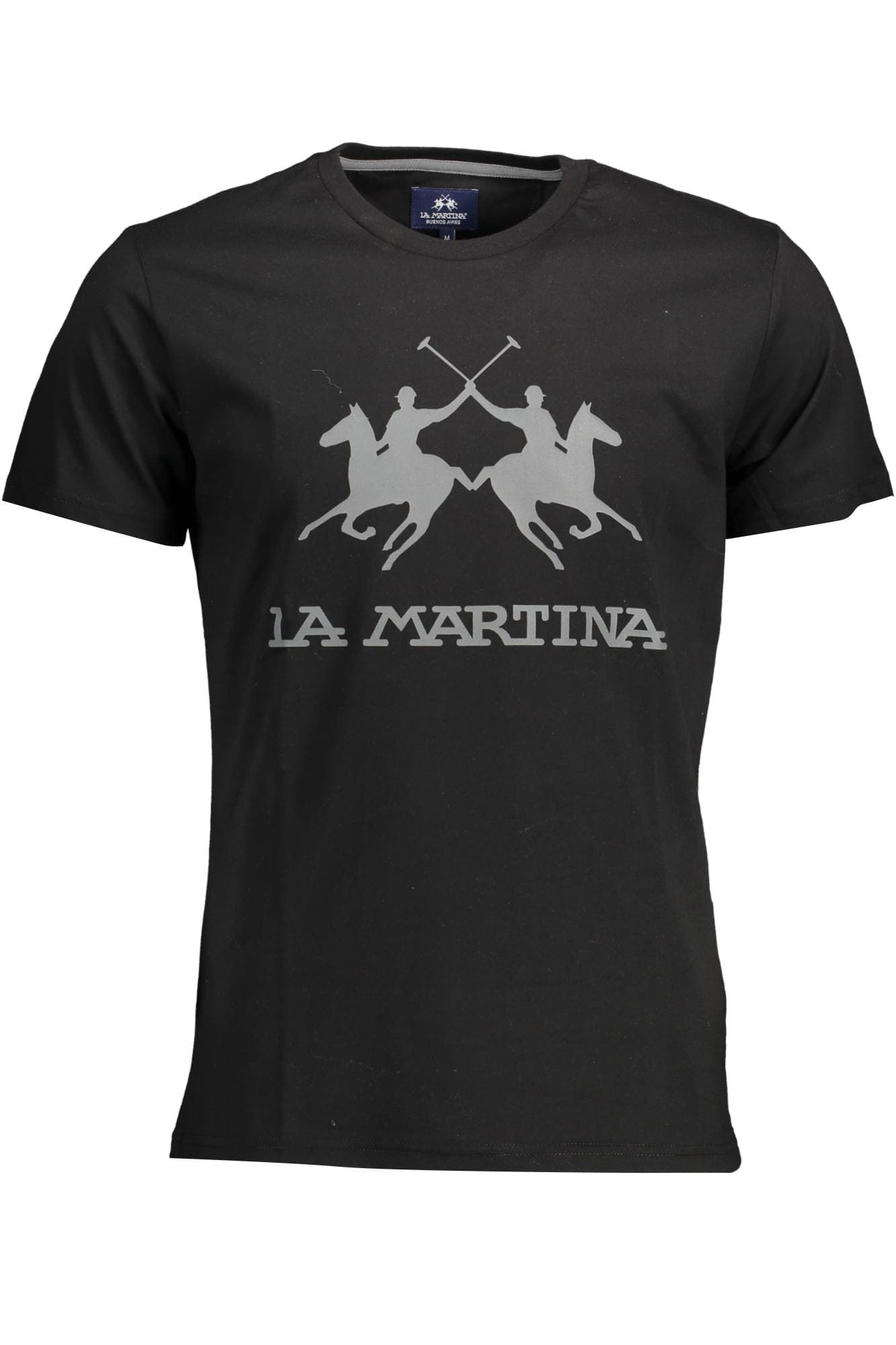 LA MARTINA T-SHIRT MANICHE CORTE UOMO NERO - Immagine principale