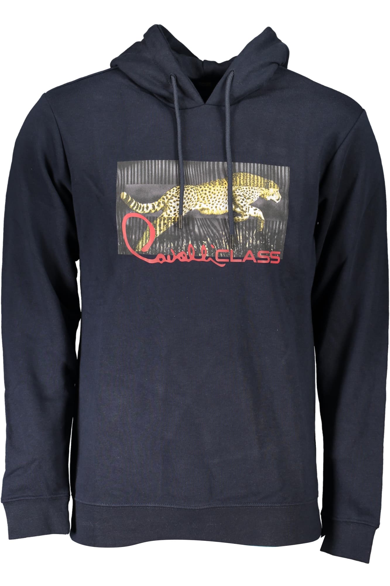 CAVALLI CLASS FELPA SENZA ZIP UOMO BLU - Immagine principale