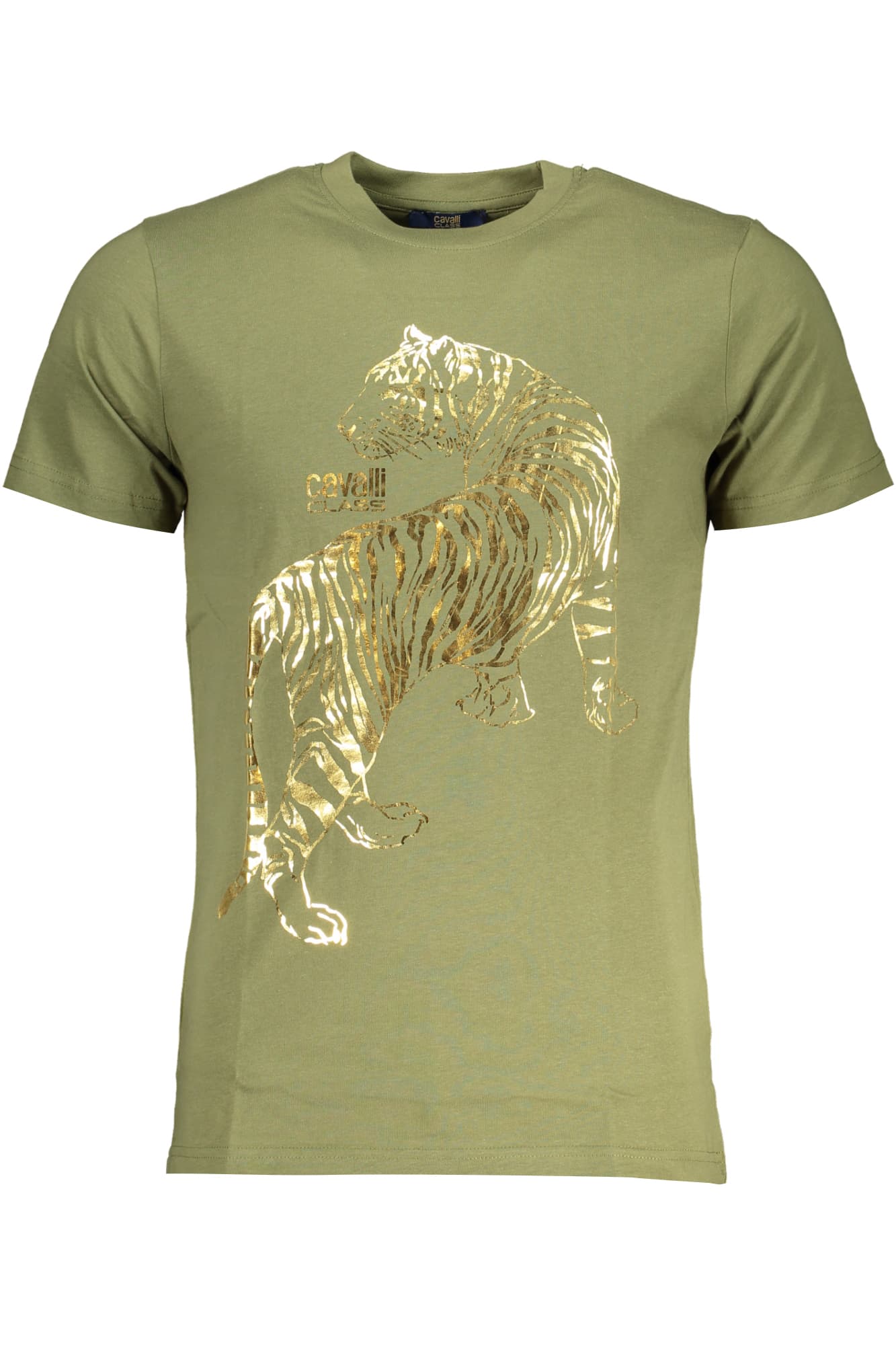 CAVALLI CLASS T-SHIRT MANICHE CORTE UOMO VERDE - Immagine principale
