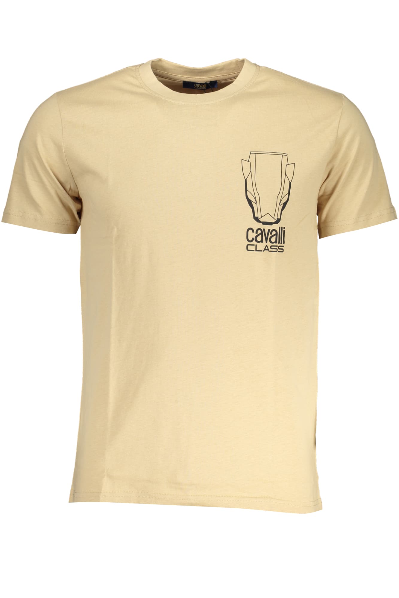 CAVALLI CLASS T-SHIRT MANICHE CORTE UOMO BEIGE - Immagine principale