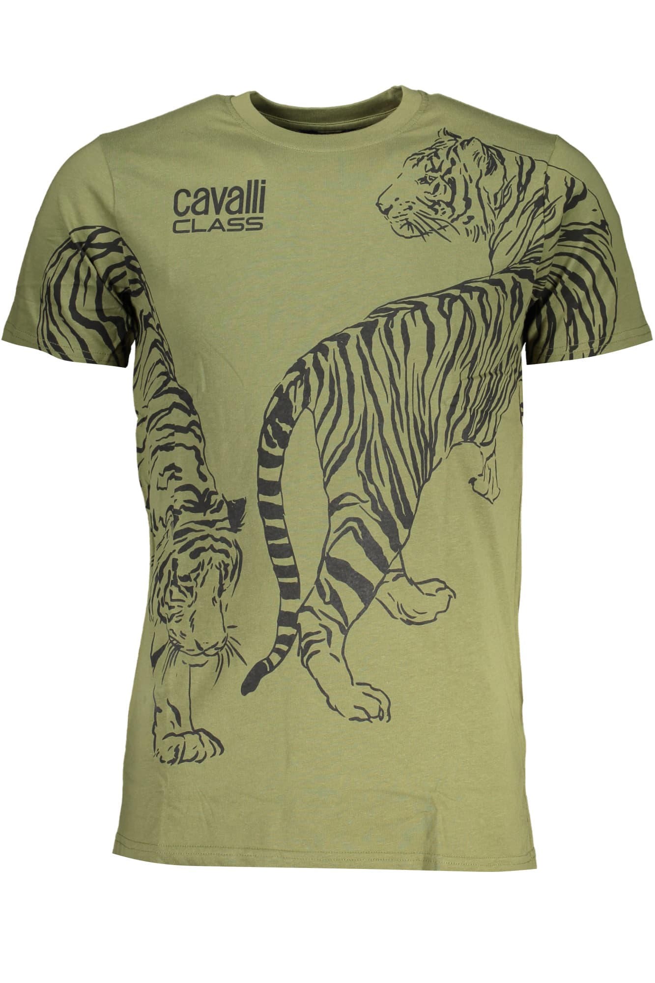 CAVALLI CLASS T-SHIRT MANICHE CORTE UOMO VERDE - Immagine principale