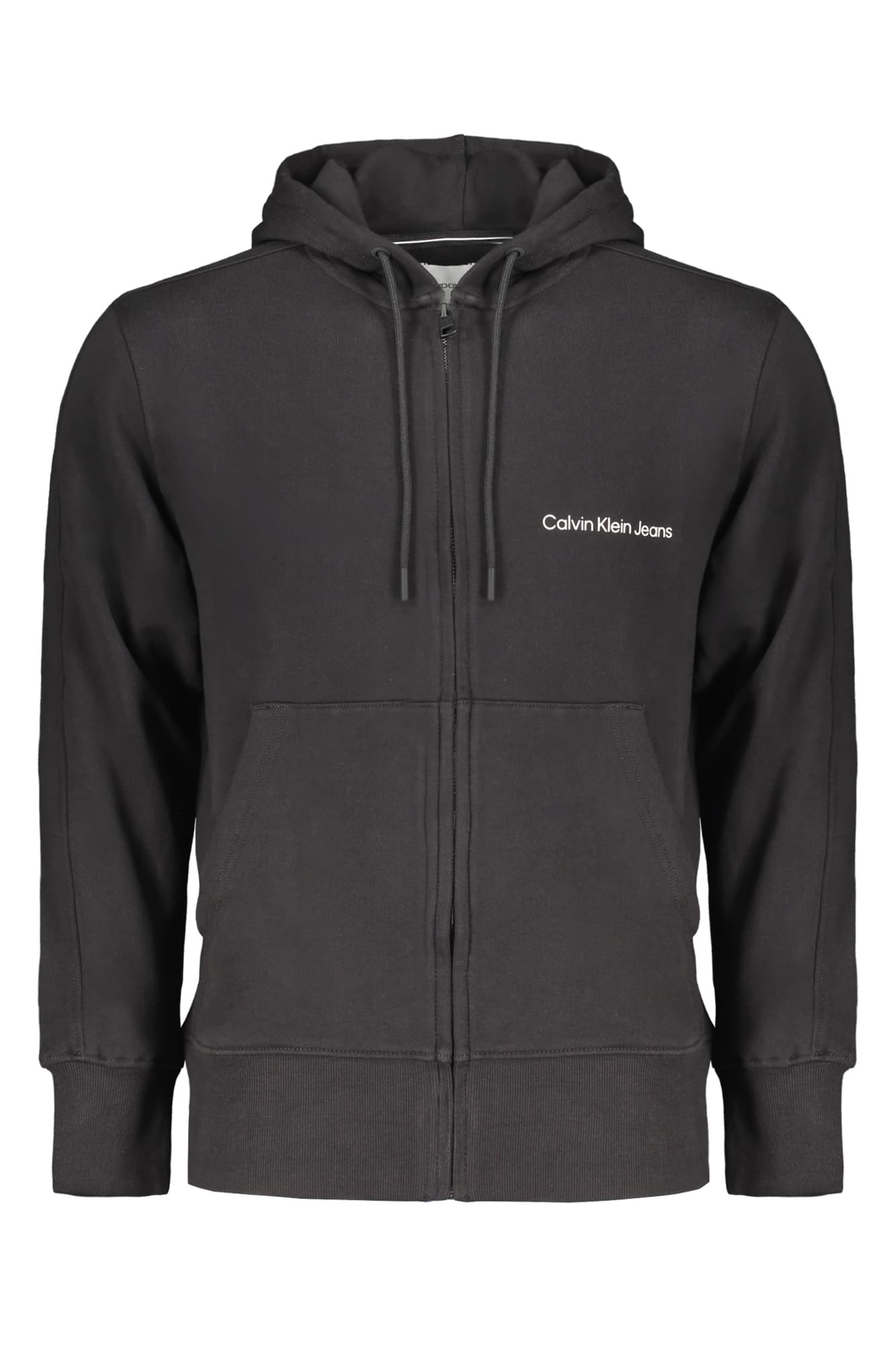CALVIN KLEIN FELPA CON ZIP UOMO NERO - Immagine principale