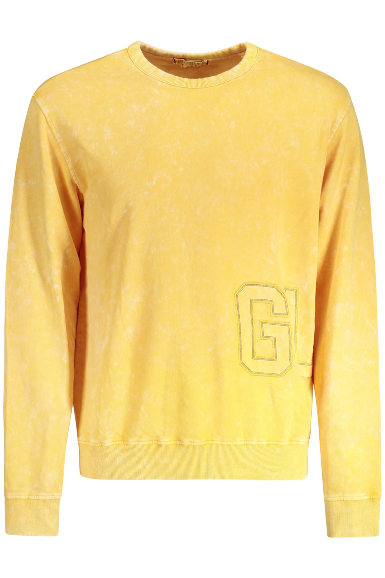GUESS JEANS FELPA SENZA ZIP UOMO GIALLO - Immagine principale