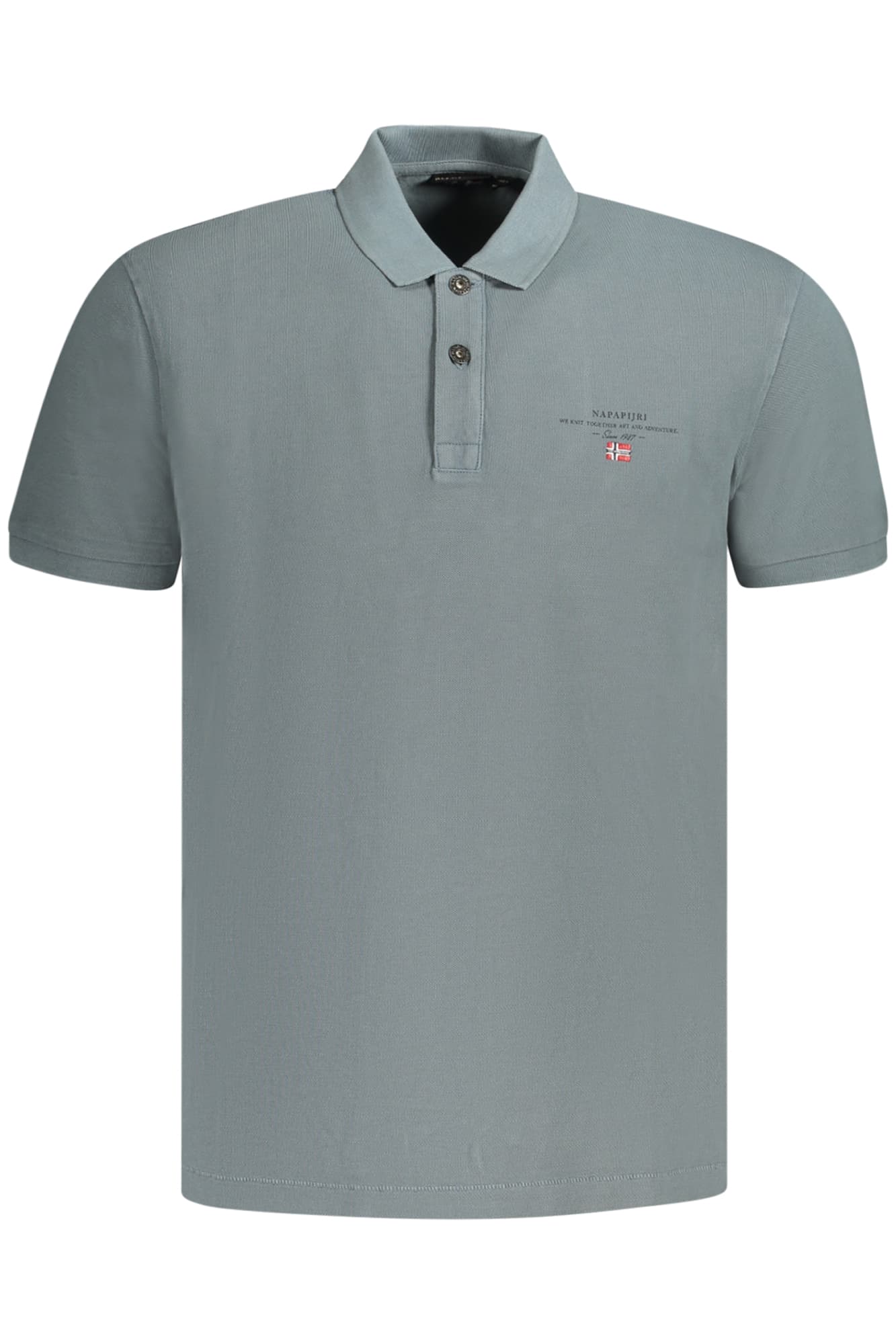 NAPAPIJRI POLO MANICHE CORTE UOMO GRIGIO - Immagine principale