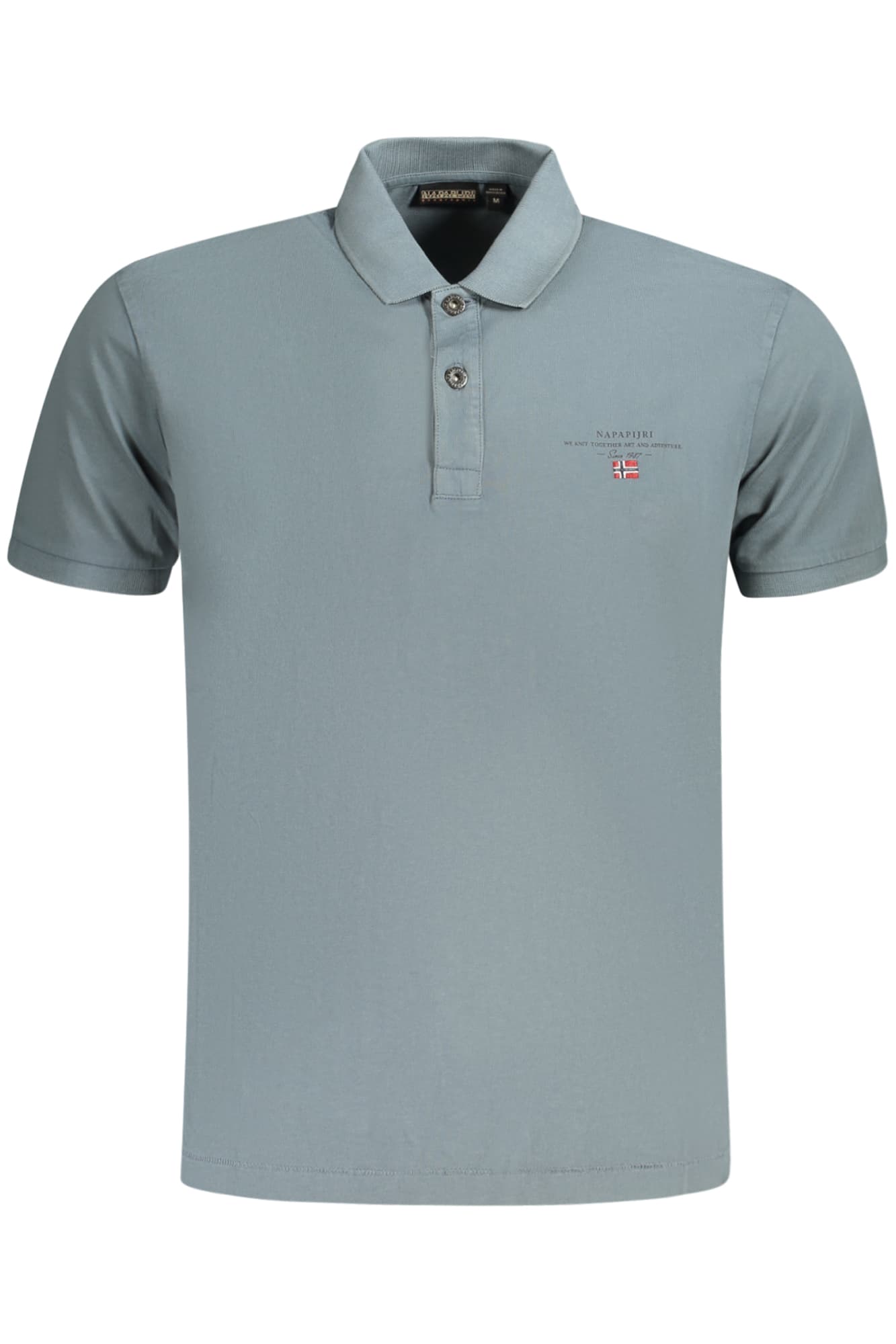 NAPAPIJRI POLO MANICHE CORTE UOMO GRIGIO - Immagine principale
