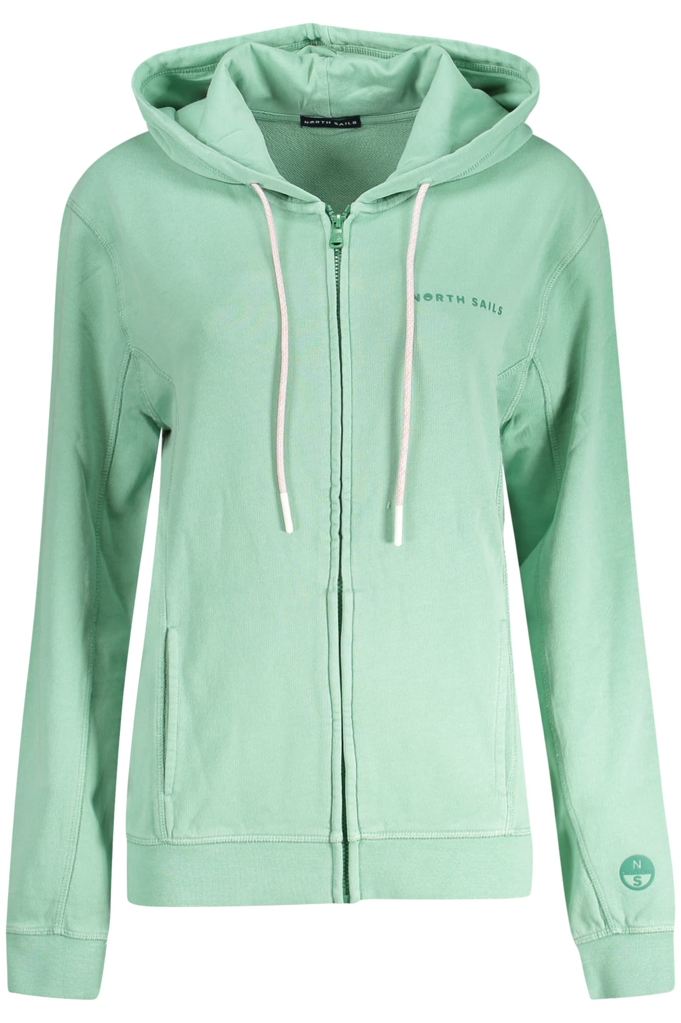 NORTH SAILS FELPA CON ZIP DONNA VERDE - Immagine principale