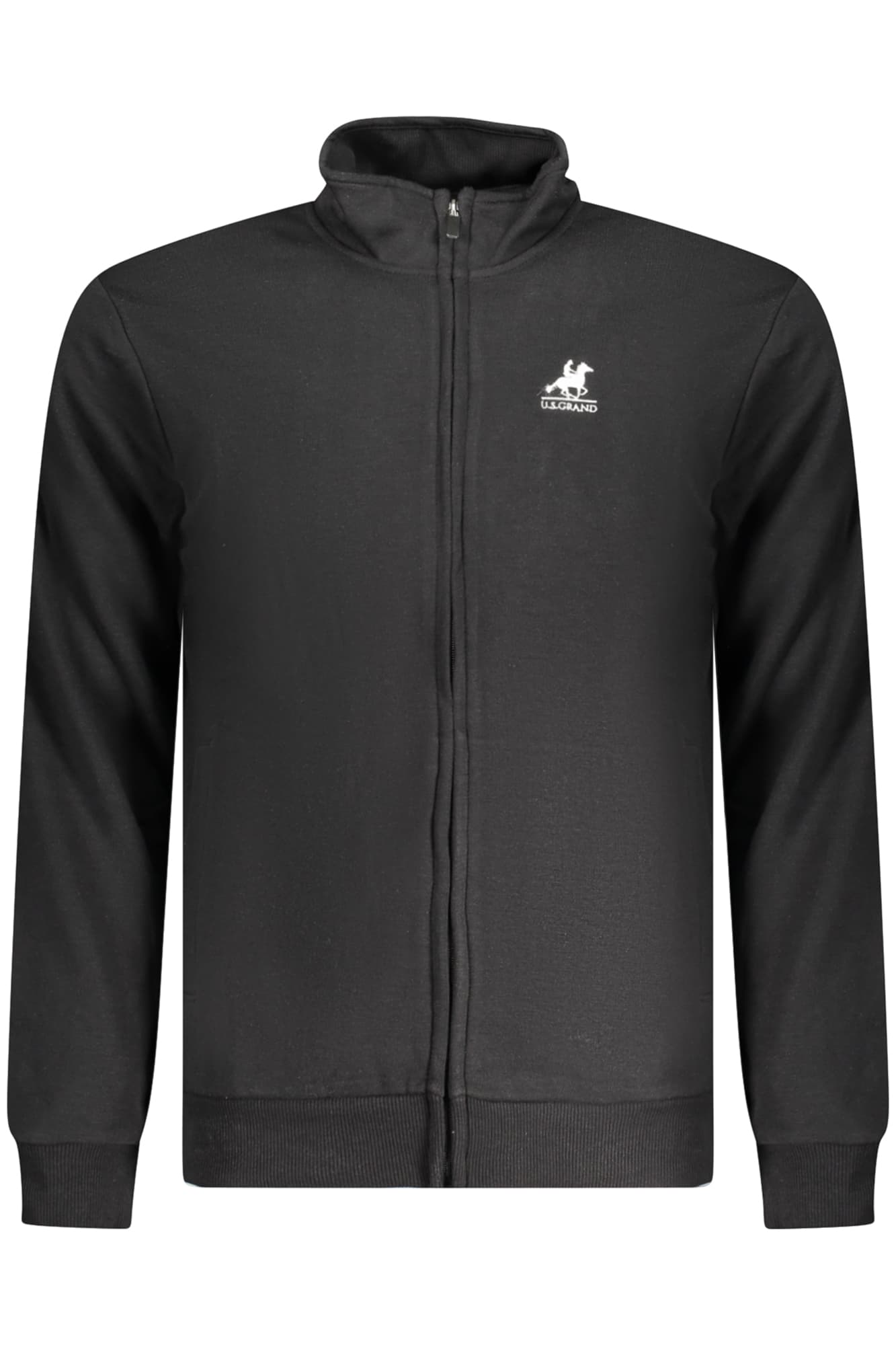 U.S. GRAND FELPA CON ZIP UOMO NERO - Immagine principale