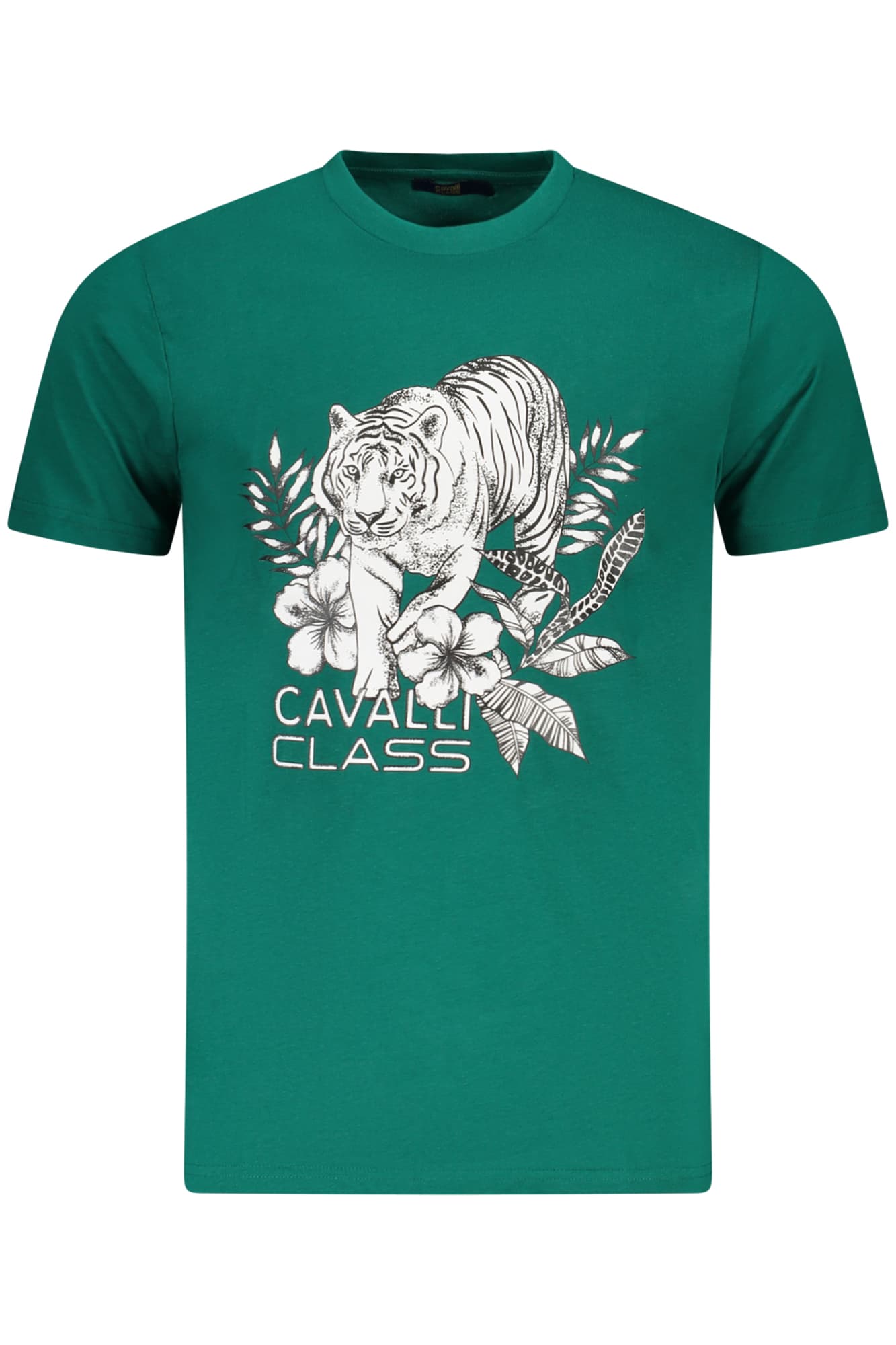 CAVALLI CLASS T-SHIRT MANICHE CORTE UOMO VERDE - Immagine principale