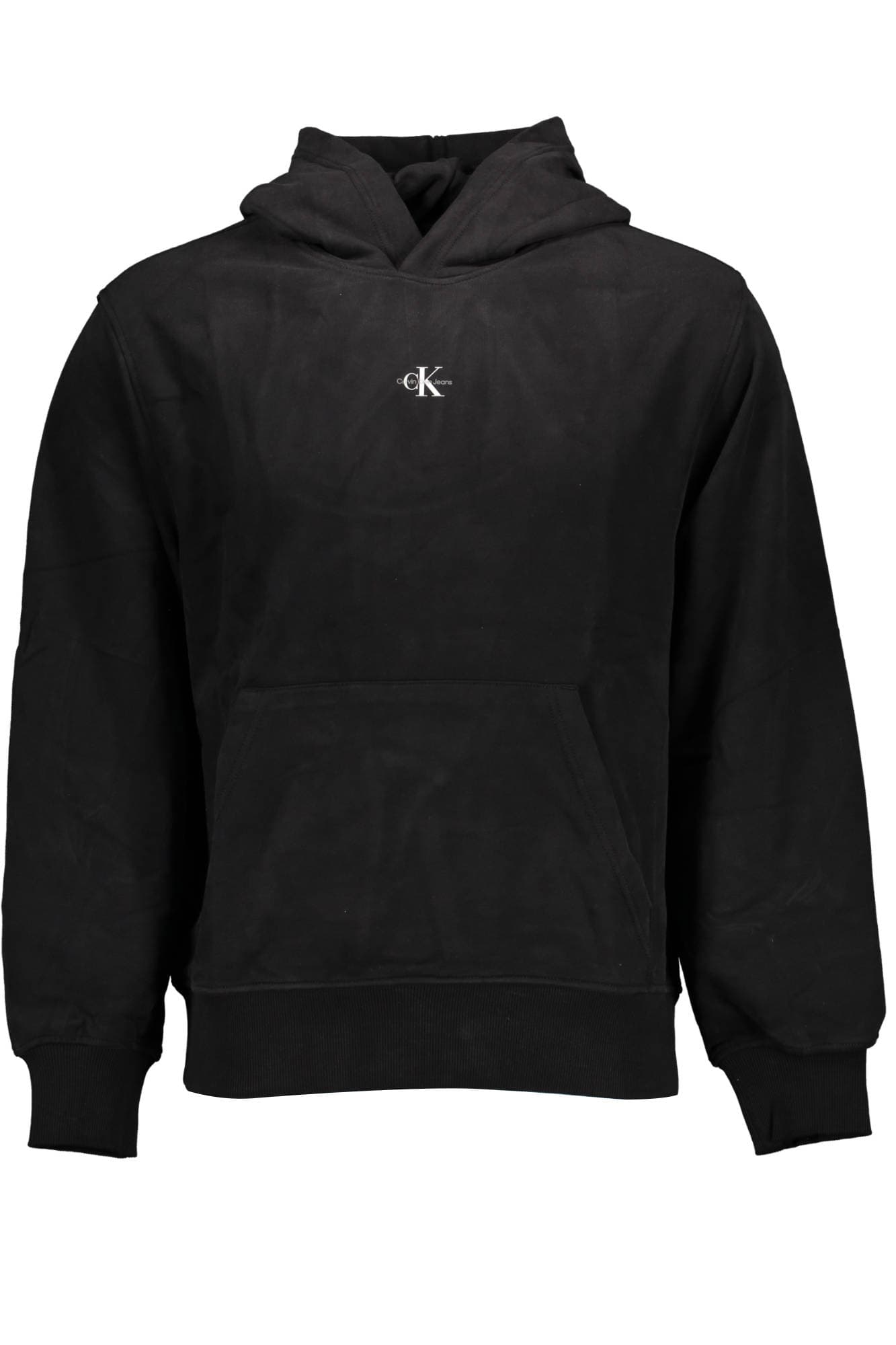 CALVIN KLEIN FELPA SENZA ZIP UOMO NERO - Immagine 1