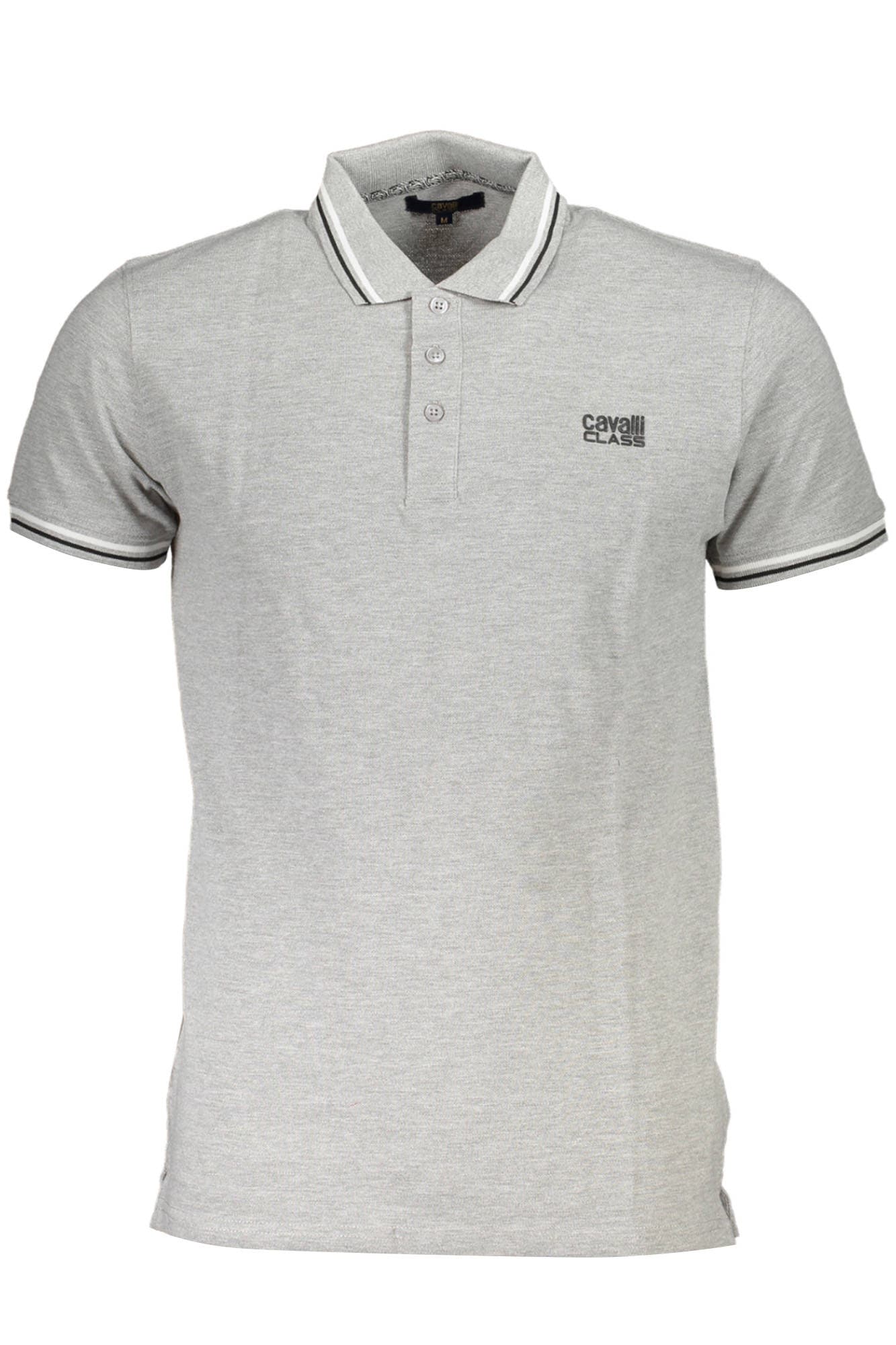 CAVALLI CLASS POLO MANICHE CORTE UOMO GRIGIO - Immagine principale