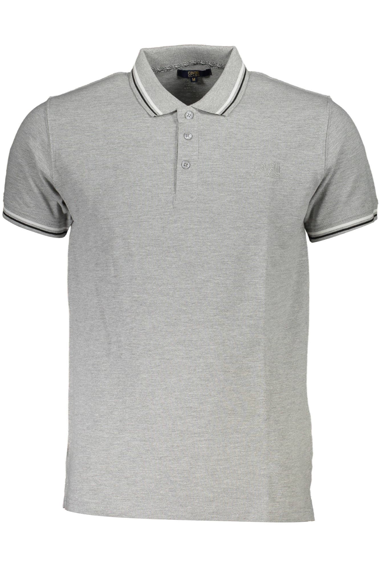 CAVALLI CLASS POLO MANICHE CORTE UOMO GRIGIO - Immagine principale