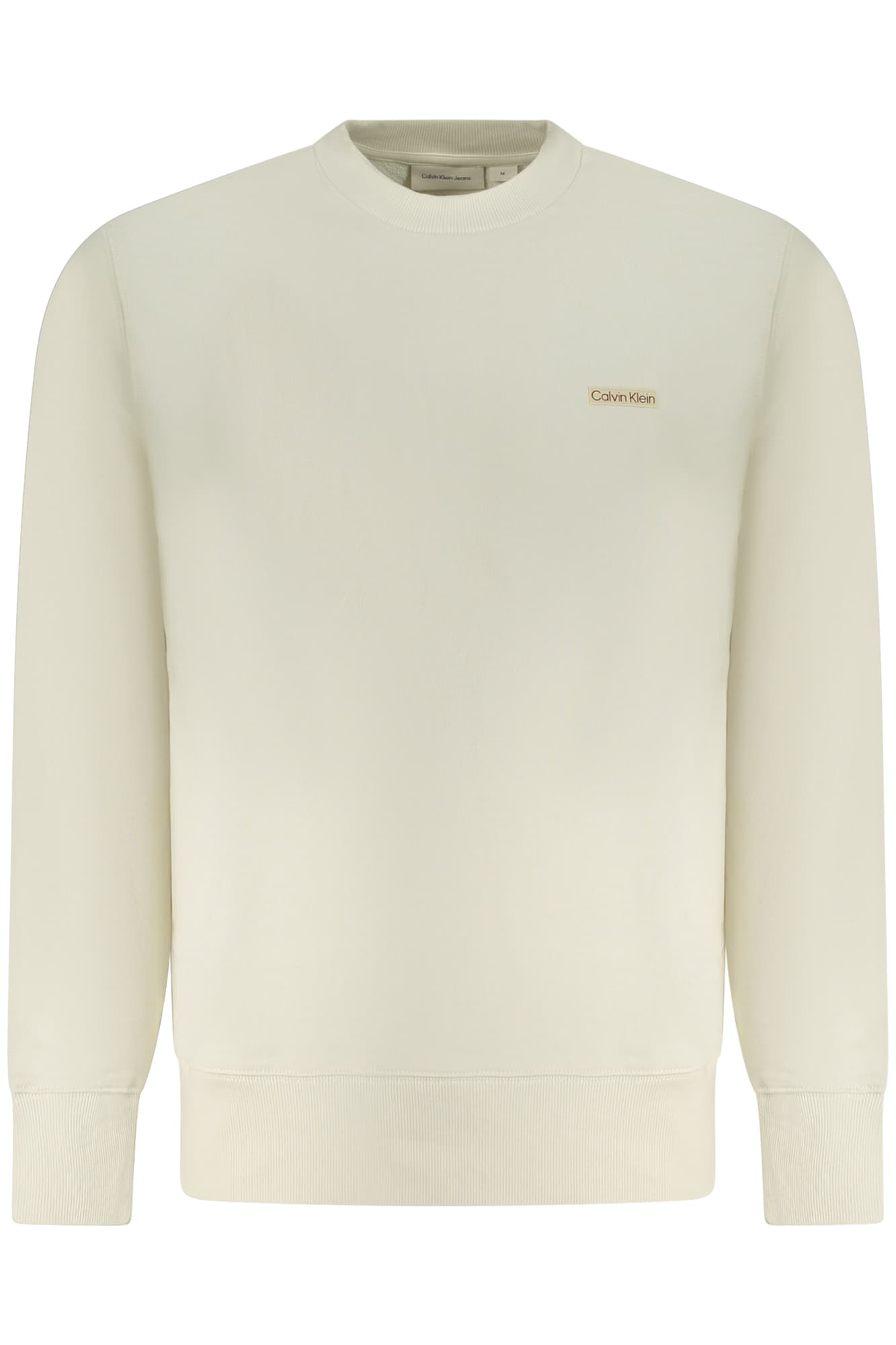 CALVIN KLEIN FELPA SENZA ZIP UOMO BEIGE - Immagine principale
