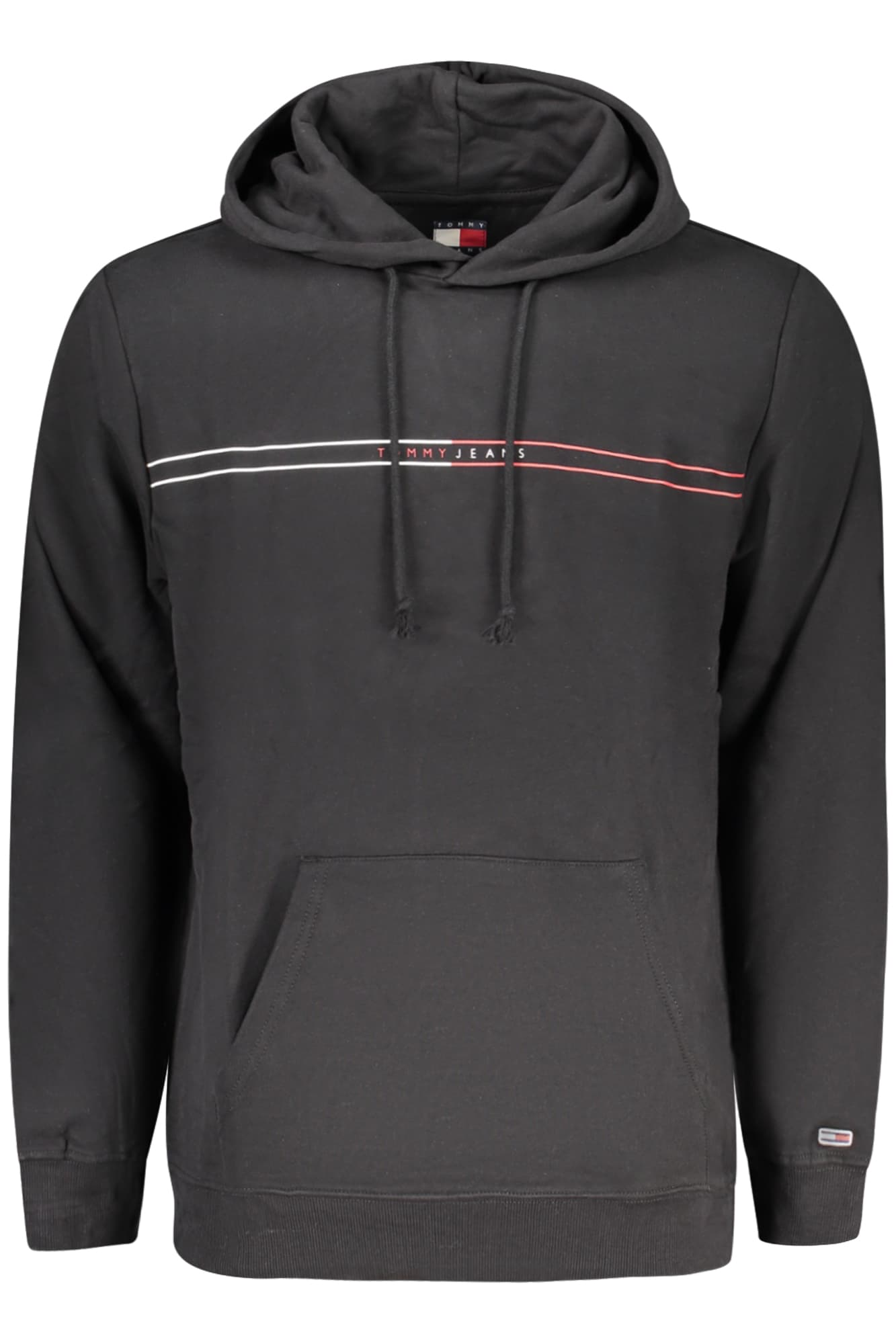 TOMMY HILFIGER FELPA SENZA ZIP UOMO NERO - Immagine principale