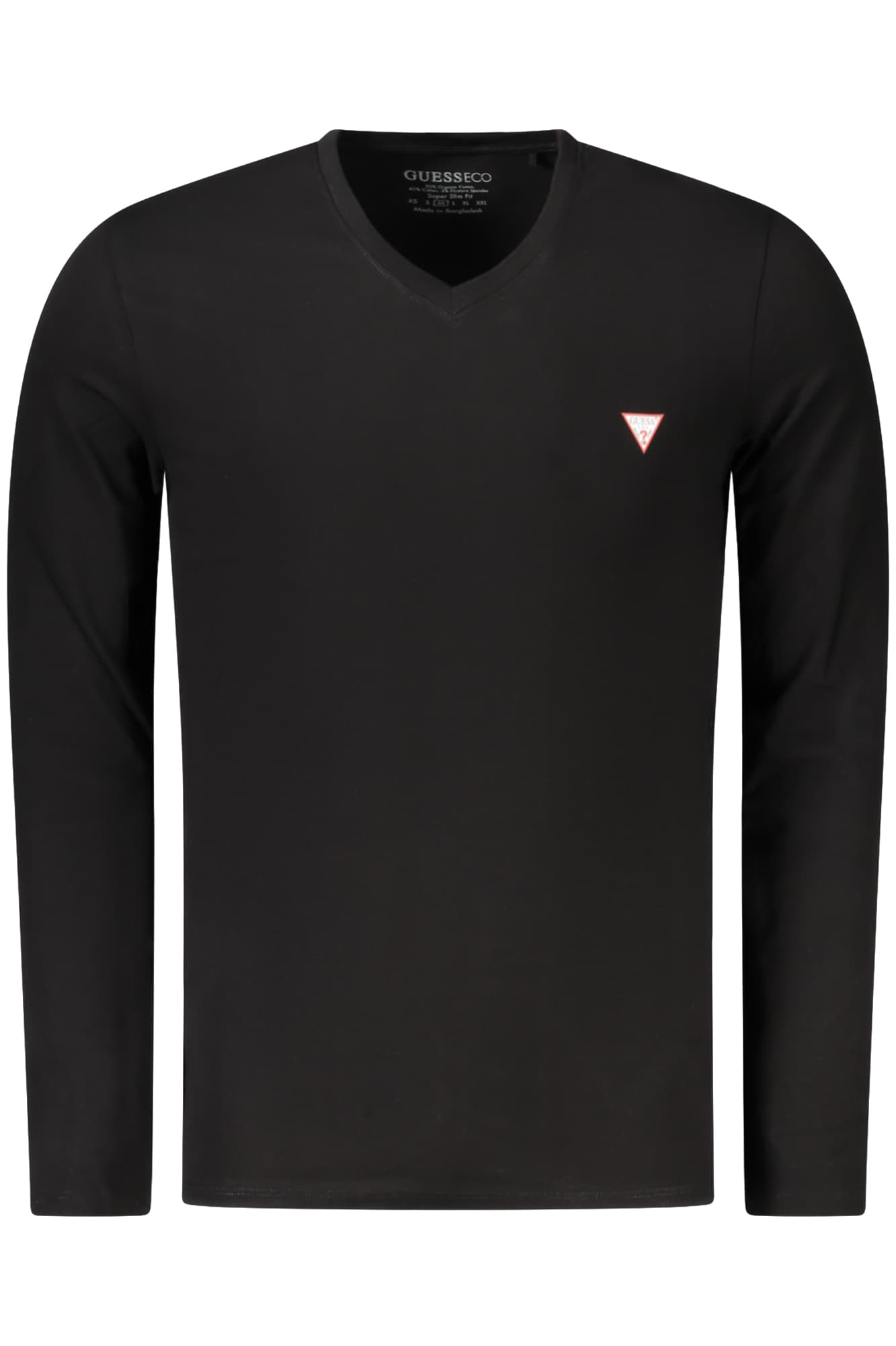 GUESS JEANS T-SHIRT MANICHE LUNGHE UOMO NERO - Immagine principale