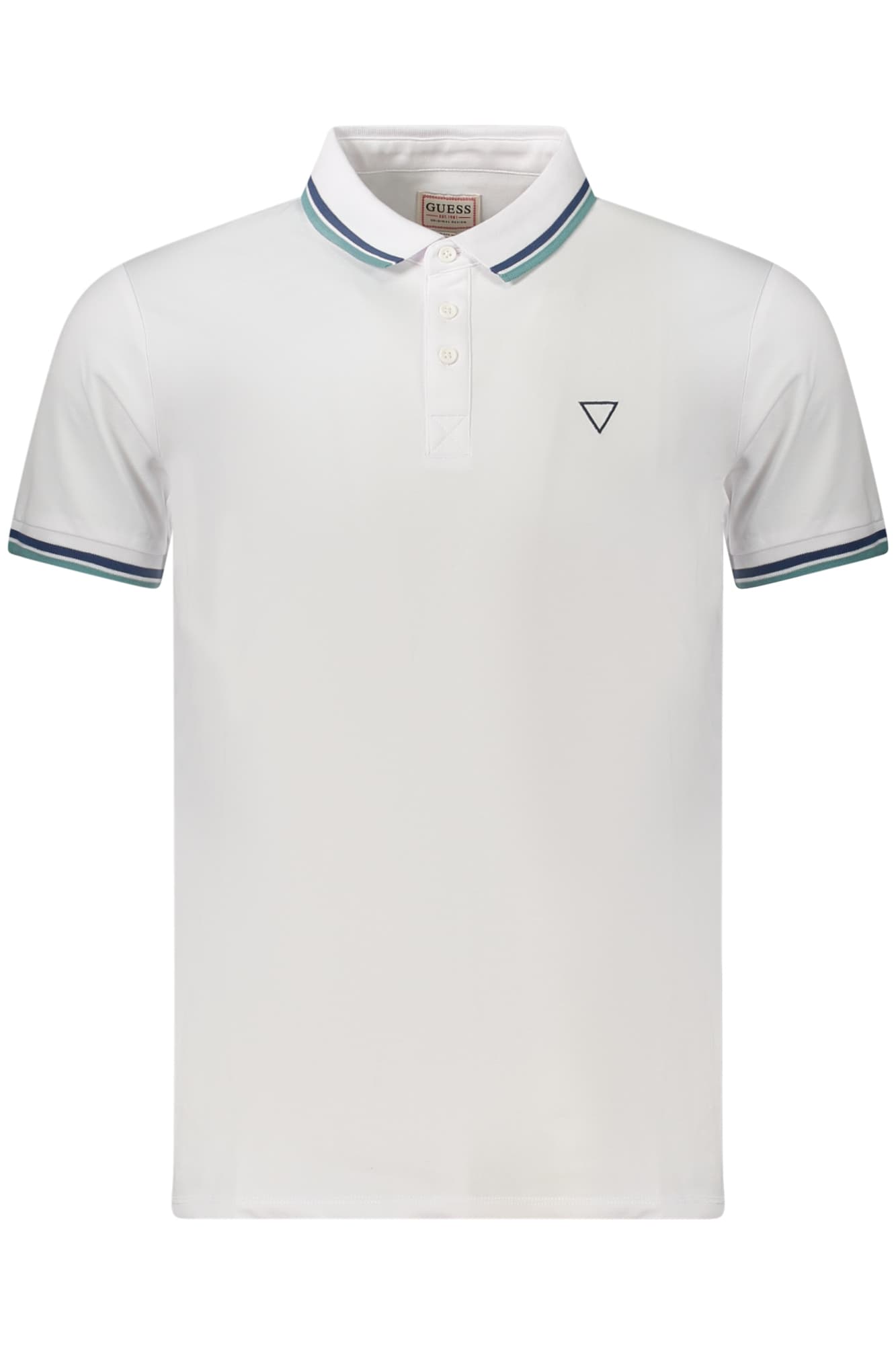 GUESS JEANS POLO MANICHE CORTE UOMO BIANCO - Immagine principale