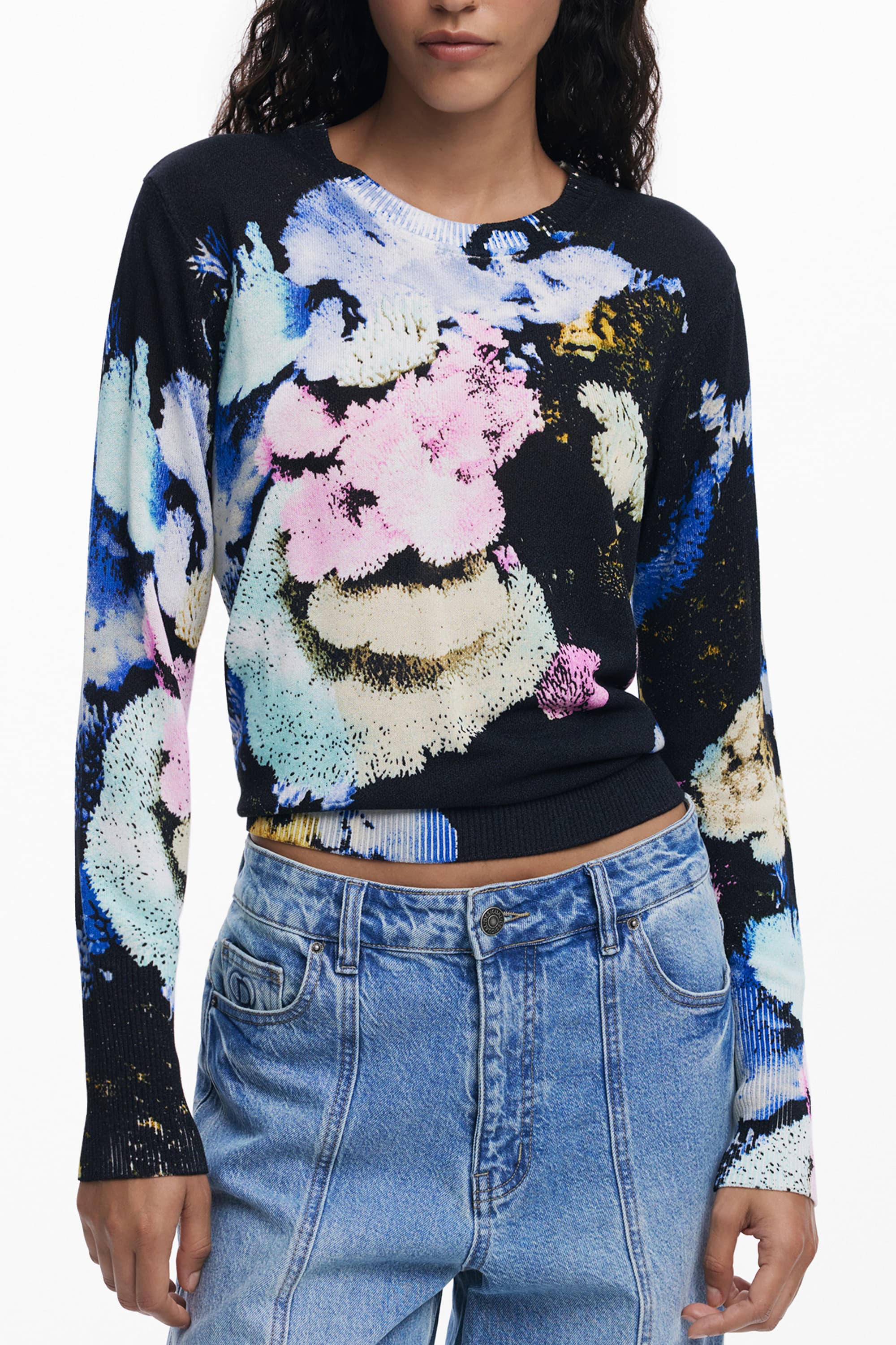 DESIGUAL MAGLIA DONNA NERO - Immagine principale