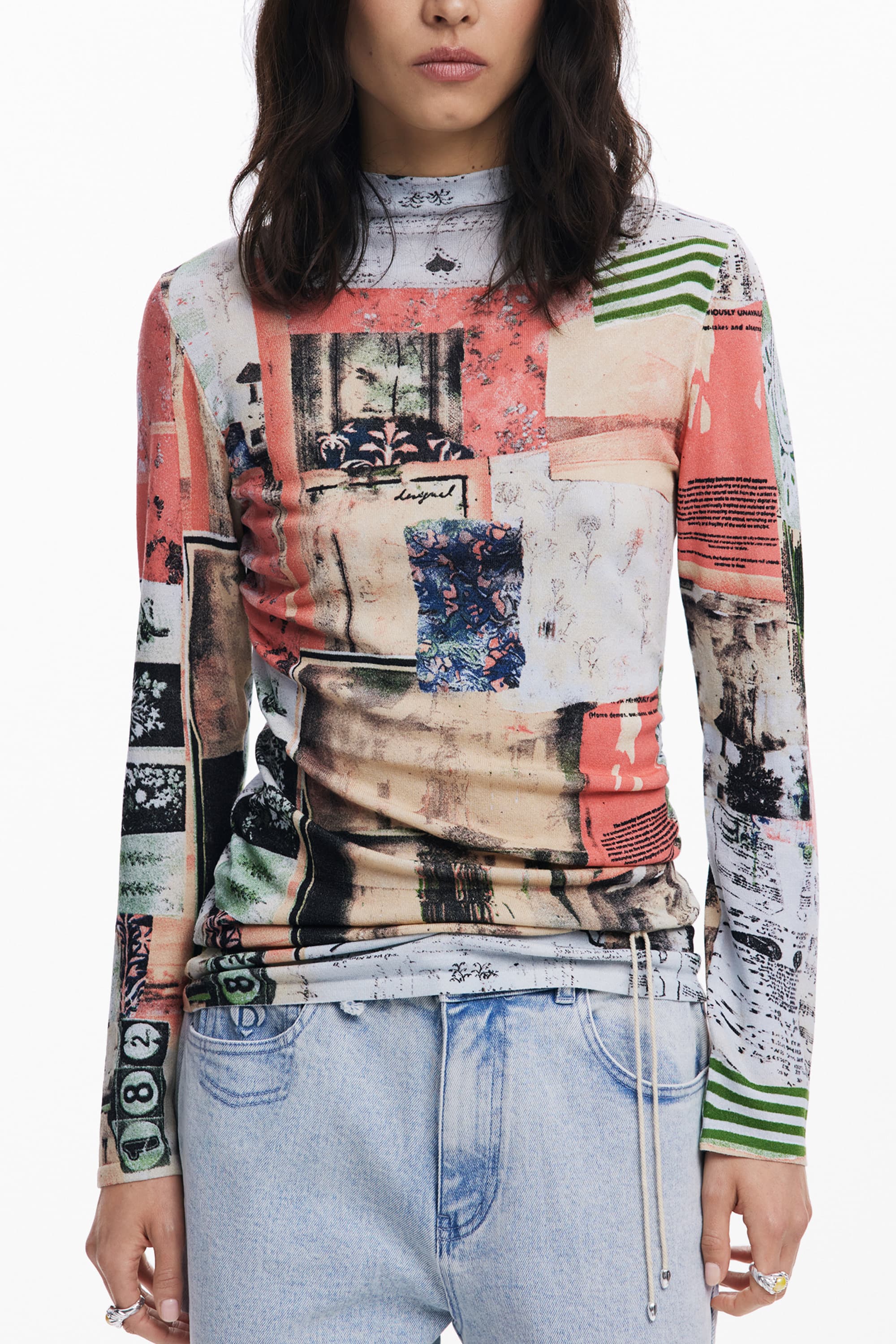 DESIGUAL MAGLIA DONNA ROSA - Immagine principale
