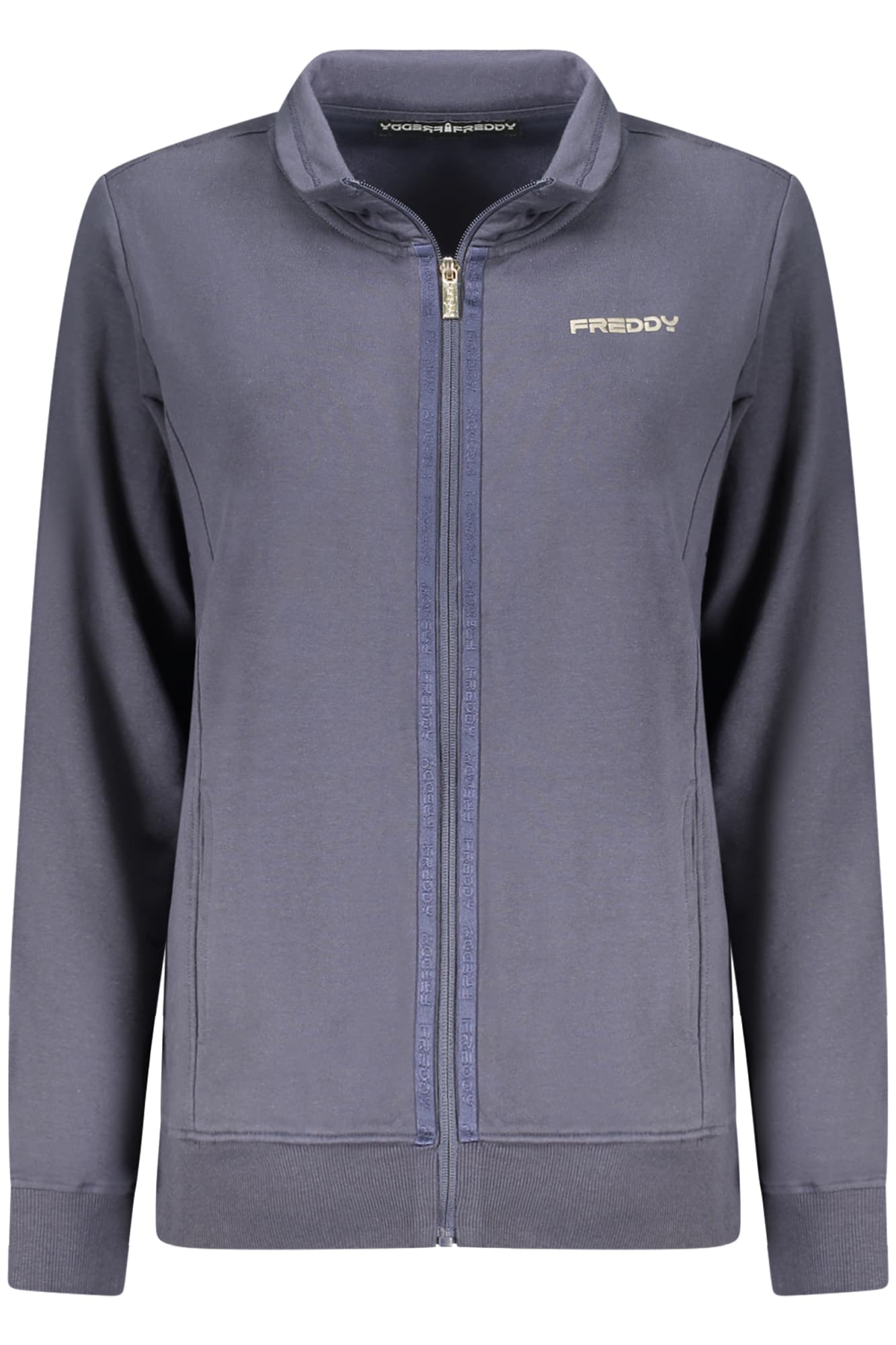 FREDDY FELPA CON ZIP DONNA BLU - Immagine principale