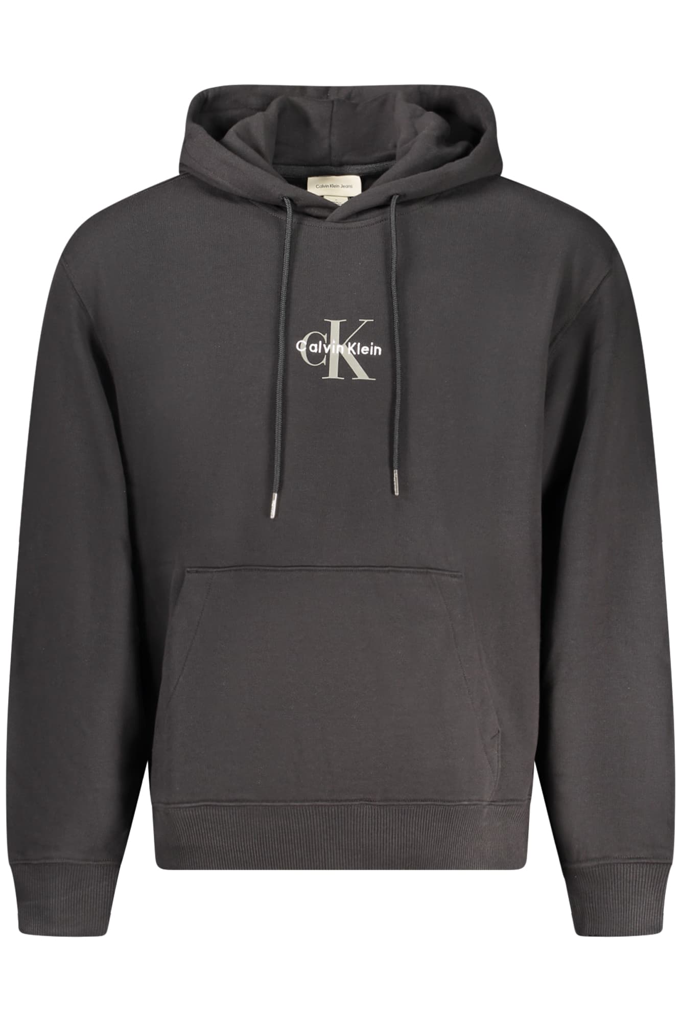 CALVIN KLEIN FELPA SENZA ZIP UOMO NERO - Immagine principale