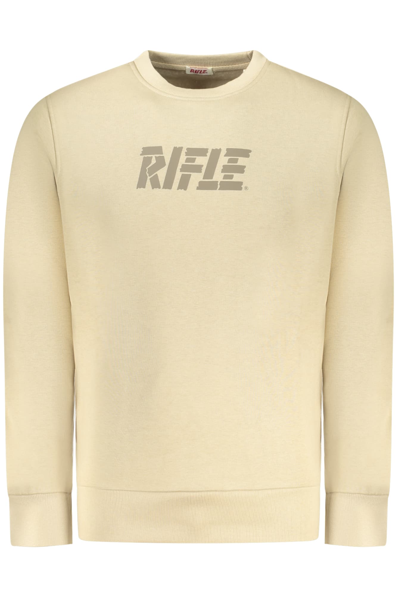 RIFLE FELPA SENZA ZIP UOMO BEIGE - Immagine principale